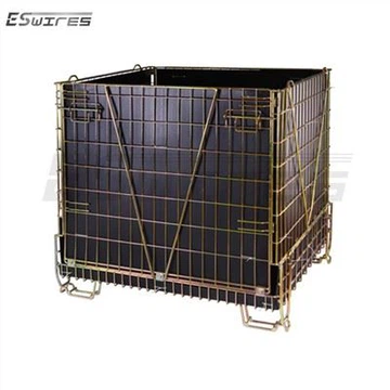 아연 도금 접이식 와이어 스토리지 케이지